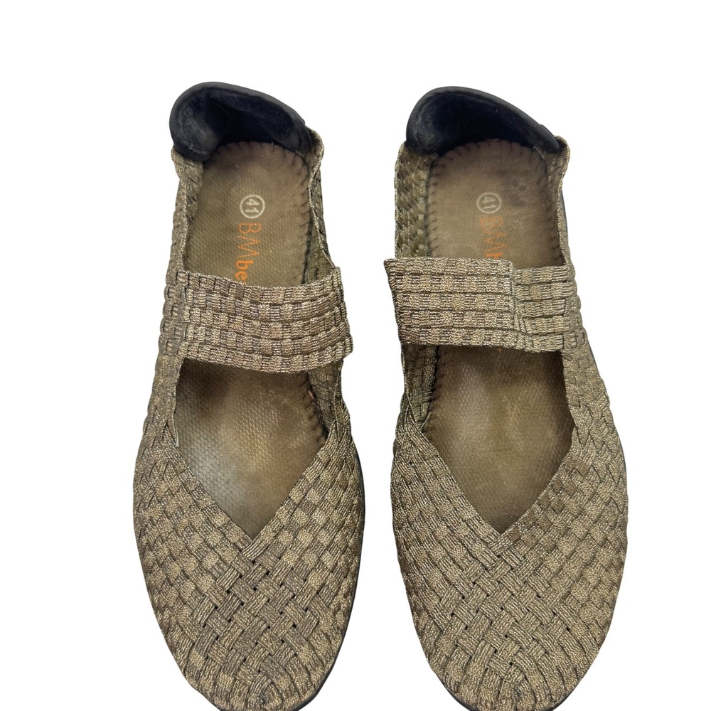 Bernie Mev Mary Jane Shoes Womens 41 Bronze US‎ 10 Woven casual earthy